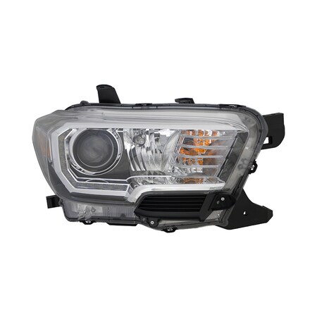 Eagle Eyes RH H/LMP ASSY COMP; HALOGEN; W/LED DRL; W/FOG LAMPS; BLK BEZEL TACOMA 2016-20 TY1289-B111R